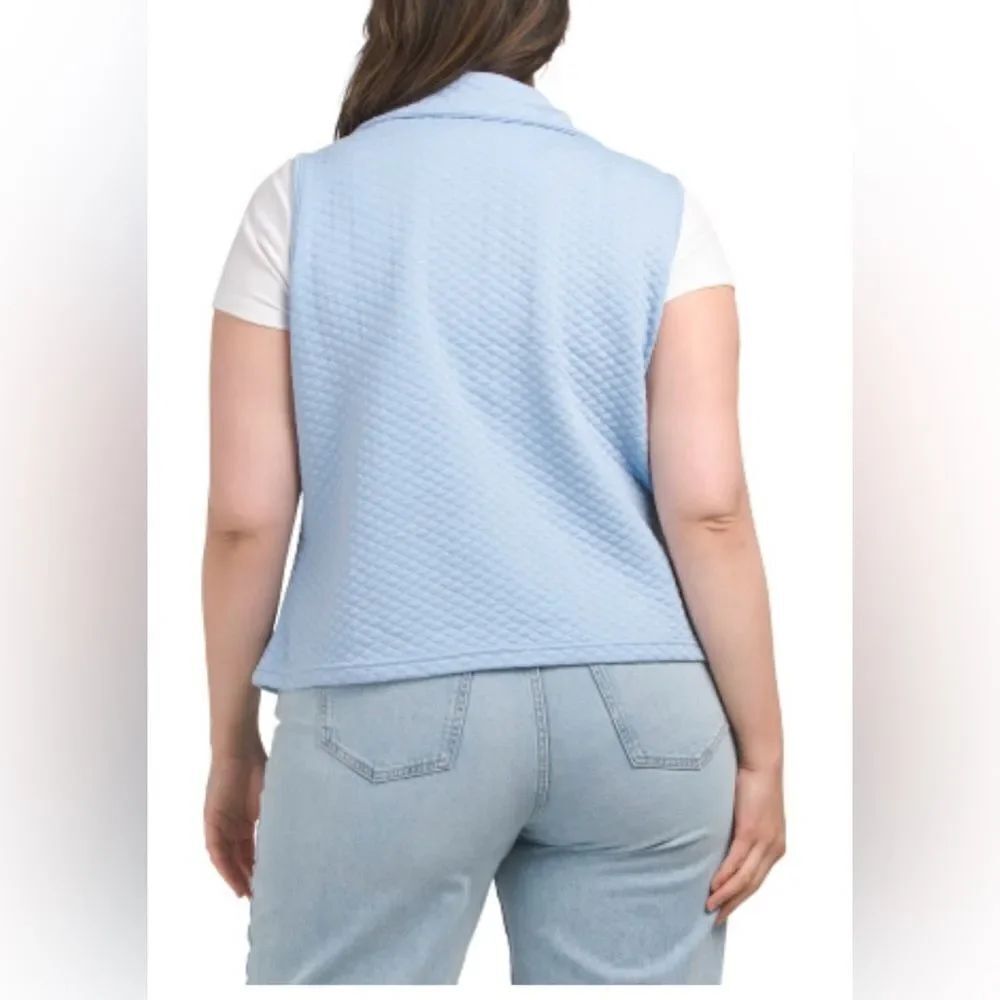Light Blue Quilted Vest - Picture 2 of 8